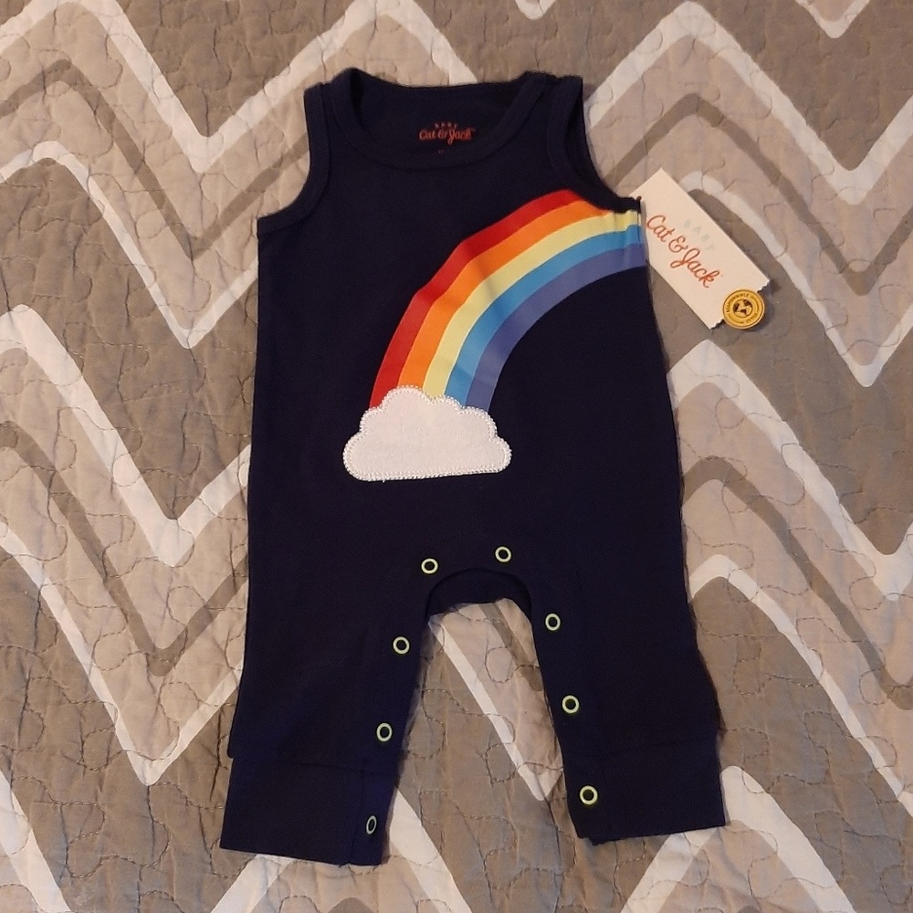 Cat & Jack Rainbow Romper